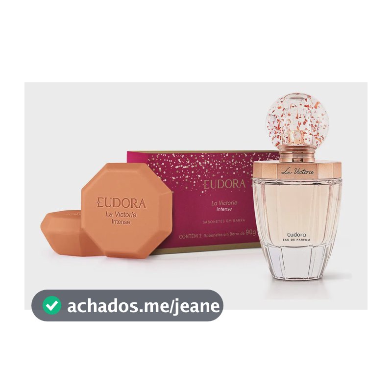 La Victorie: Eau De Parfum 75ml + Sabonete Em Barra 2x90g