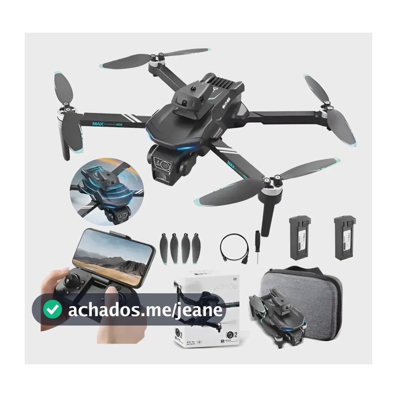 Drone 4k Dual Câmera Profissionals Fotografia Aérea 2bateria Preto