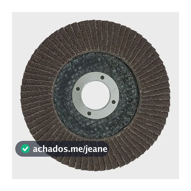 Kit 10 Disco Flap Desbaste Madeira/Aço 115mm Grão 80 Fertak