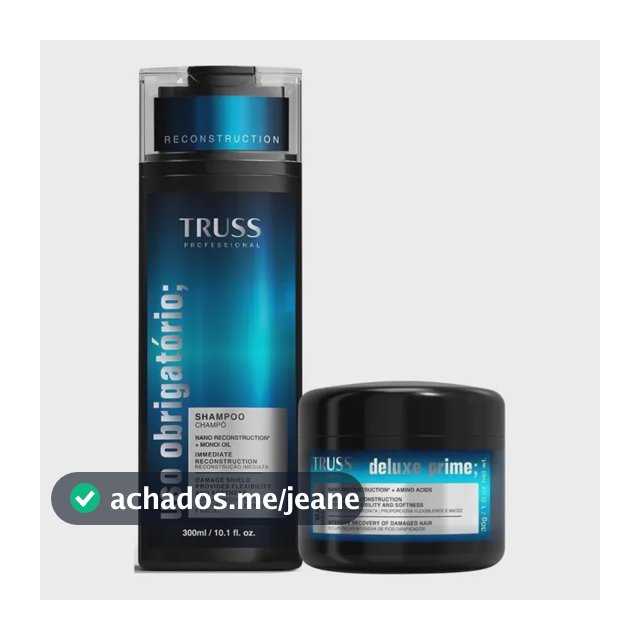 Truss Uso Obrigatório Kit Shampoo E Uso Obrigatório Miniatur