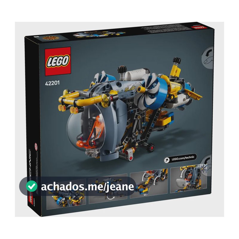 Brinquedo Technic Submarino De Pesquisa Em Mar Profundo Lego