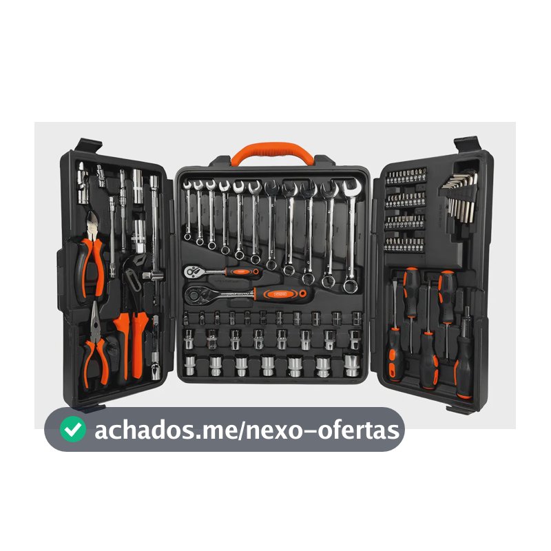 Jogo De Ferramentas 110 Peças Cromo Vanádio Maleta Xtrong Nf