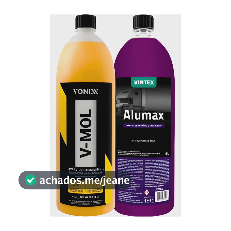 Shampoo Automotivo V-mol Vonixx 1,5l Alumax Vintex 1,5l