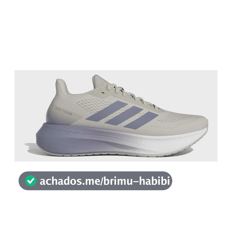 Tênis Masculino Boost Run M adidas Bege Liso 40 Br