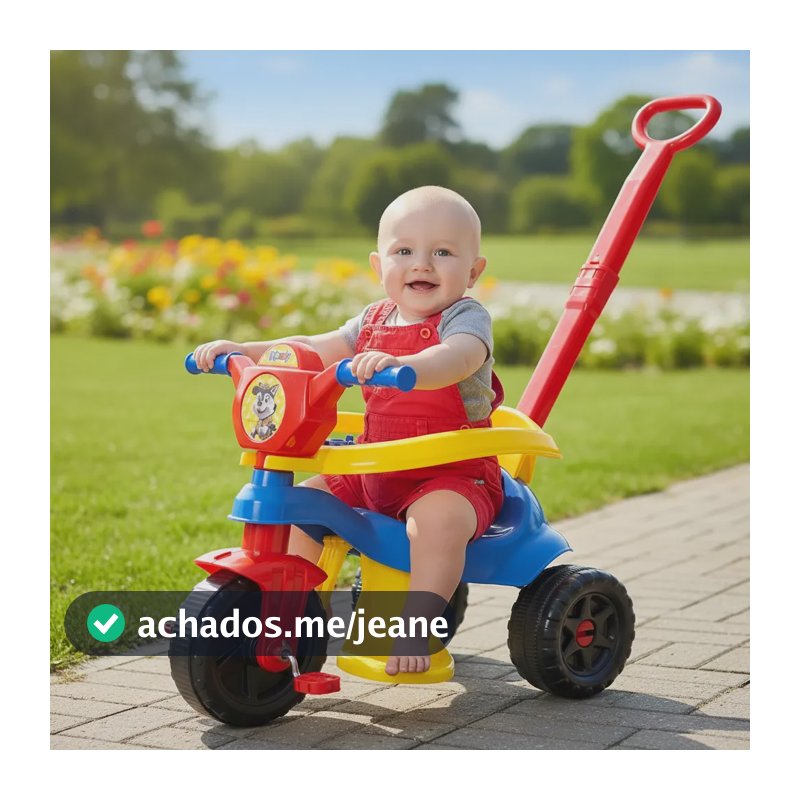Motoca Com Pedal Triciclo Infantil Velotrol Escolha O Modelo Azul/vermelho