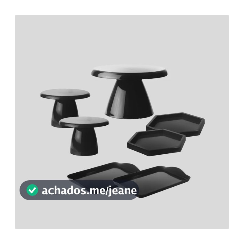 Kit 1 Boleira Slim , 2 Mini Cake, 2 Band 20x13, 2 Sextavada Preto