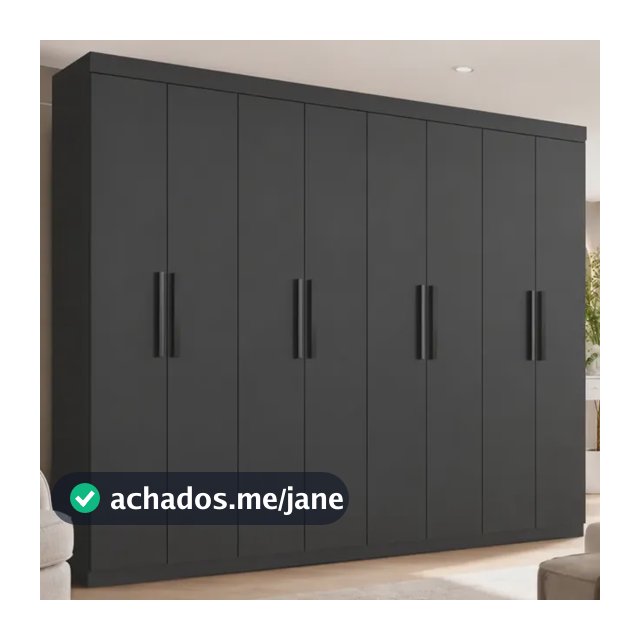 Guarda Roupa Casal Lisboa 8 Portas 4 Gavetas