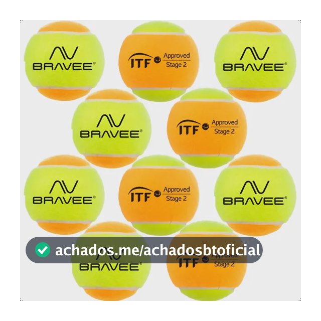 Kit 10 Bolinha Bola Beach Tennis Bravee Premium Profissional Amarelo/laranja