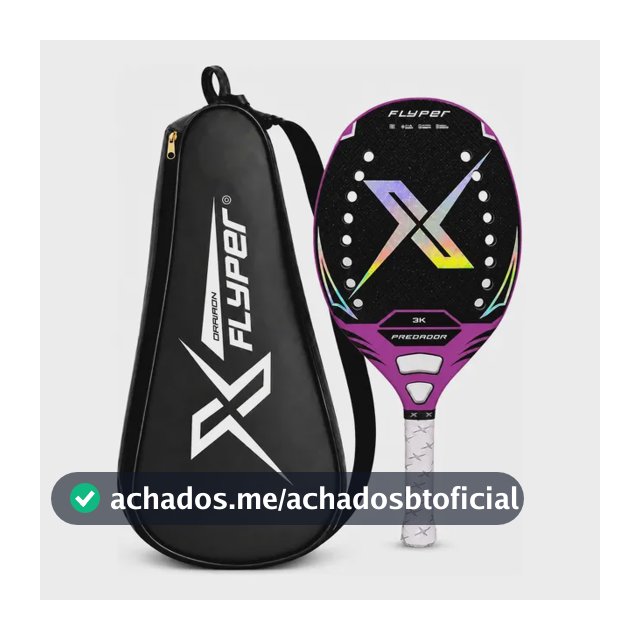 Raquete Beach Tennis  Flyper Predador  3k 2026  315g
