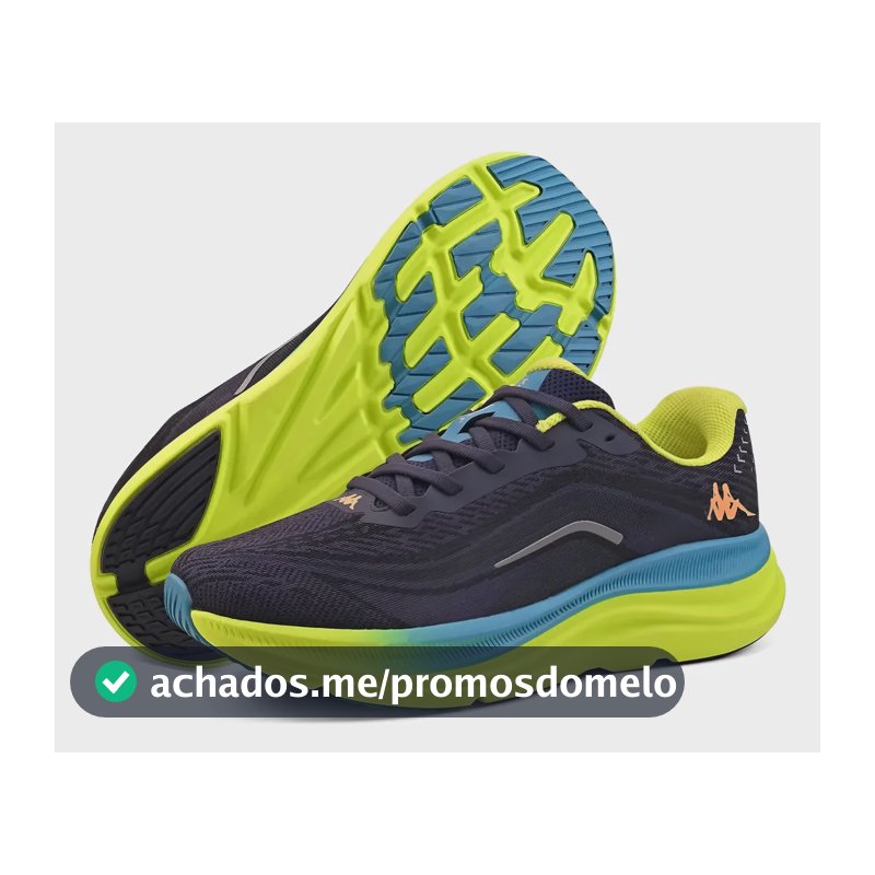 Tênis Kappa Kontroll 2.0 Masculino Feminino Corrida Academia Marinho-verde 43