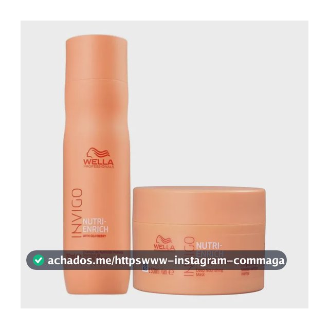 Kit Invigo Nutri Enrich Shampoo 250ml E Máscara 150ml