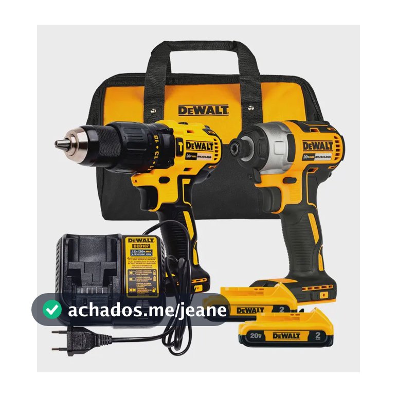 Combo Parafusadeira Furadeira de Impacto 13mm + Parafusadeira de Impacto 6,3mm DEWALT DCK276D2