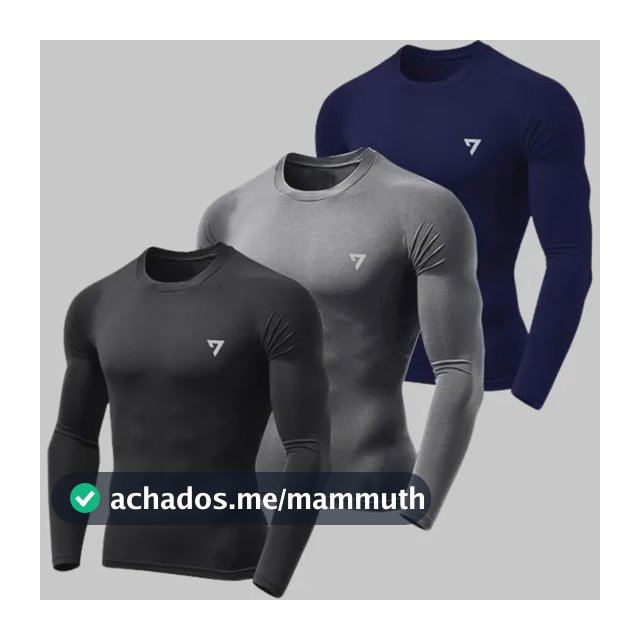 Kit 3 Camisetas Térmicas Masculina Segunda Pele Camisa Uv50-