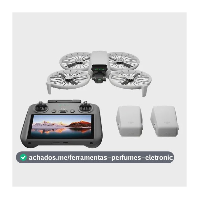 Drone Dji Flip Fly More Combo (com Tela) Br - Dji061 Cinza