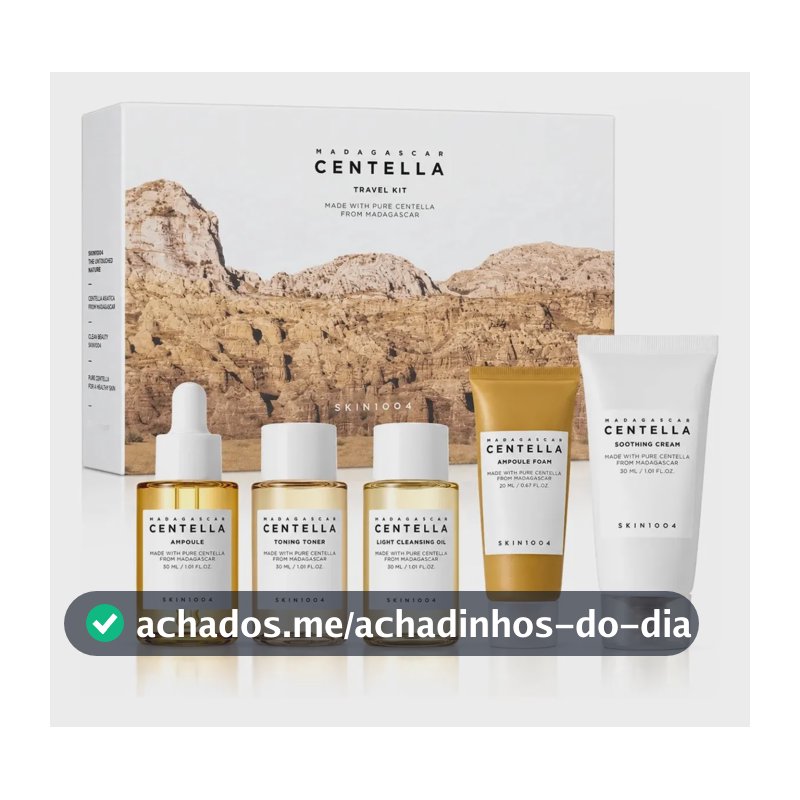 Kit Travel 5 Produtos Mini Skin1004 Madagascar Centella