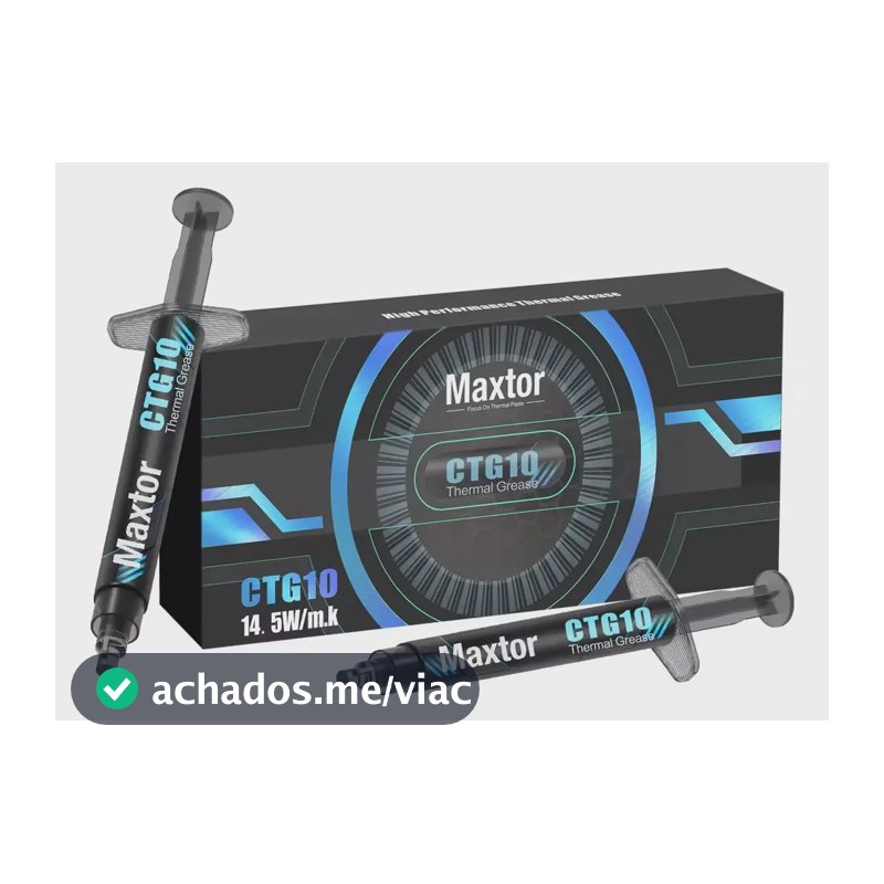 Pasta Térmica Ctg10 14.5w/m.k 2gr Maxtor Alta Performance Cor Preto