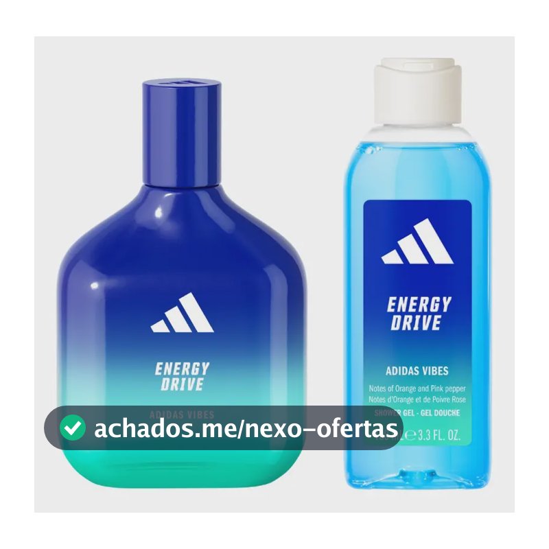 Kit Vibes Energy Drive Perfume Masculino 100 Ml + Shower Gel 100 Ml Adidas