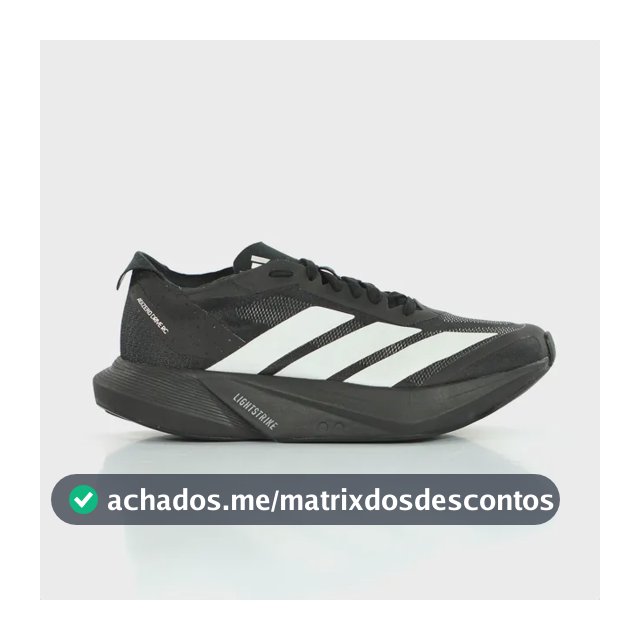 Tênis adidas Adizero Drive Rc Corrida Meia Maratona 21km Preto 40 Br