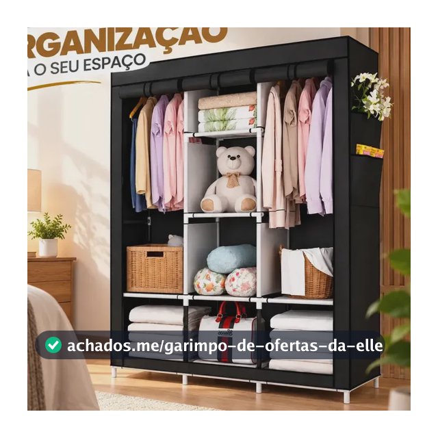 Armário Guarda Roupa Organizador Dobrável Desmontável