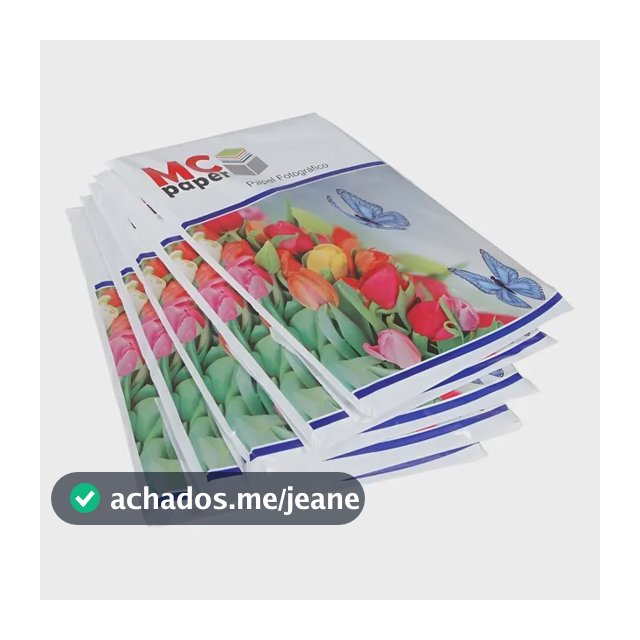 100 Folhas Papel Foto Matte 130g A4 Á Prova D'agua Branco