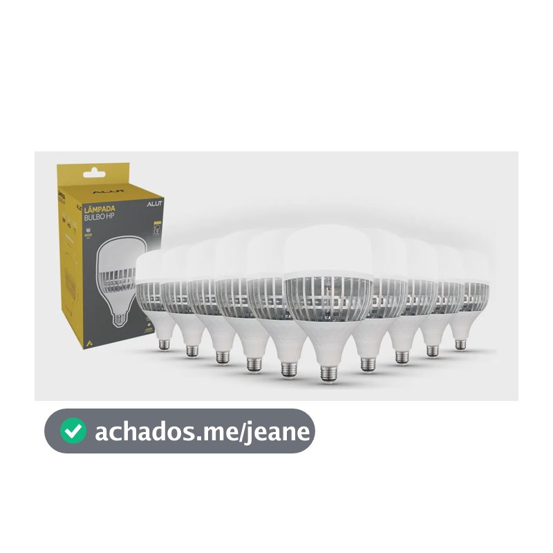 Kit 10 Lâmpadas LED Bulbo 70W Alta Potência Branco Frio 6500K Bivolt E27 - Super Bulbo Econômica 5600 Lúmens Ideal Galpão Fábrica Comércio