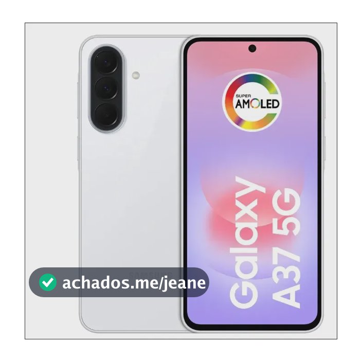 Celular Samsung Galaxy A37 5G 128GB, 6GB RAM, Câmera Tripla 50MP, Super AMOLED 6.7", Recursos AI - Branco