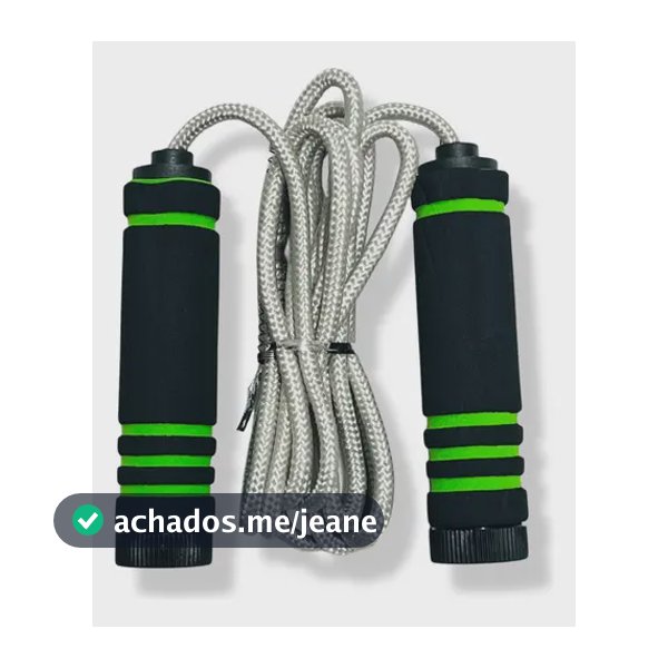 Corda De Pular Profissional Treino Funcional Jump Rope Cor Verde