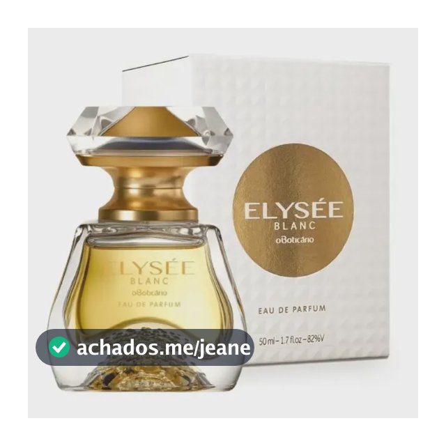 Perfume Eau De Parfum Boticário Elysée Blanc 50ml