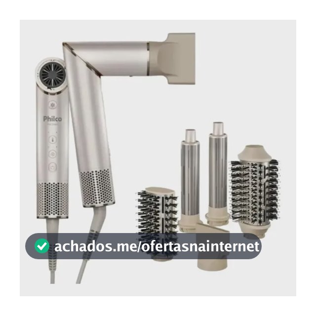 Secador De Cabelos Philco psc3500 4 Em 1 dobrável motor bldc Prateado