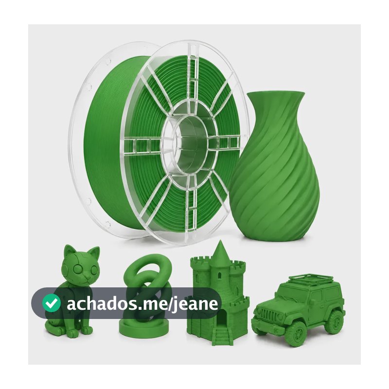 Filamento Pla Matte Sol3d 1kg 1,75mm Para Impressão 3d Verde