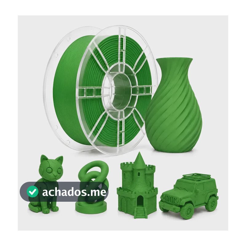 Filamento Pla Matte Sol3d 1kg 1,75mm Para Impressão 3d Verde
