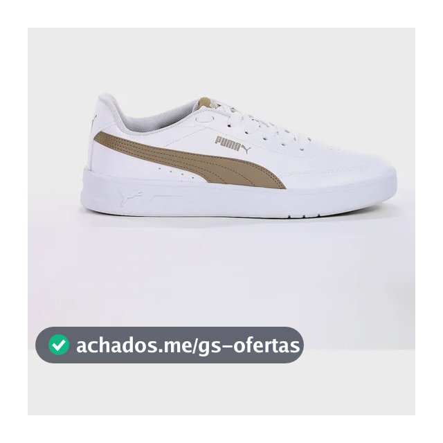 Tênis Puma Court Classic Clean Bdp E Conforto Dia A Branco Branco 42 Br