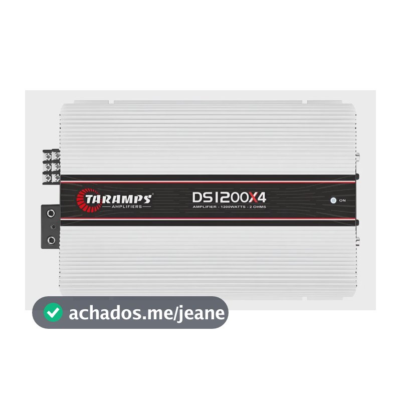 Amplificador Novo Taramps 1200w Entrada Entrada Rca Ds1200x4 Branco