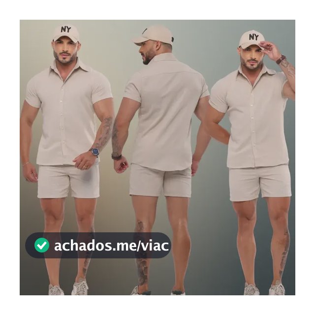 Conjunto Linho Masculino Social Casual Confortável Verão