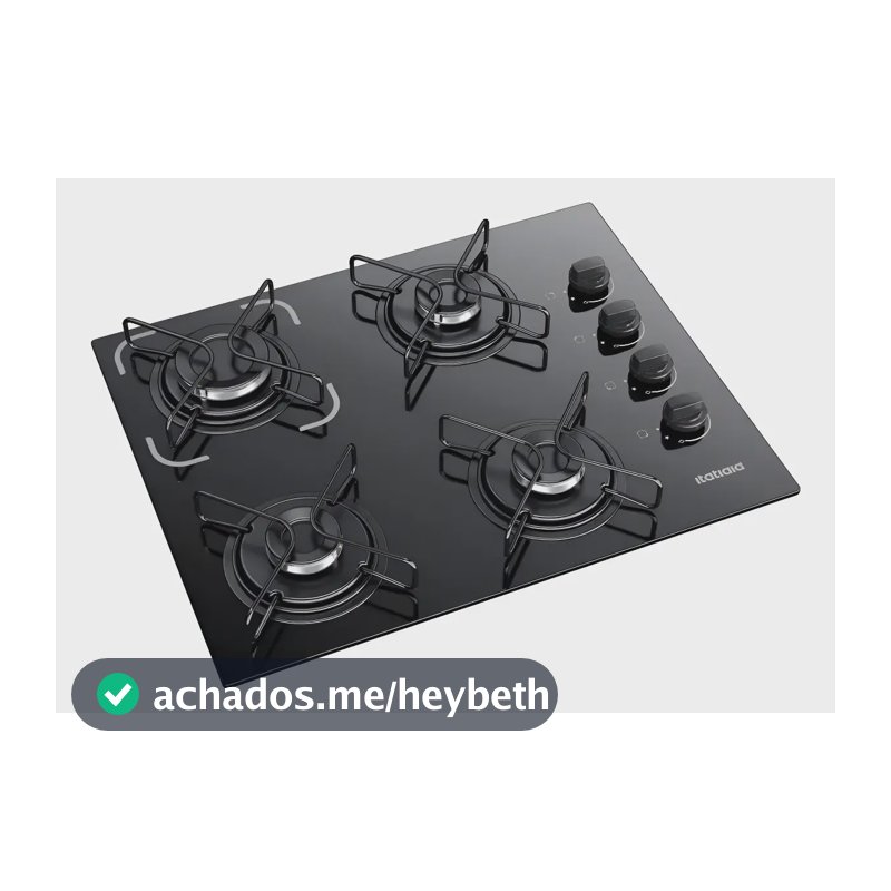 Cooktop Itatiaia 4 Bocas Essencial Preto - Bivolt Preto 110v/220v
