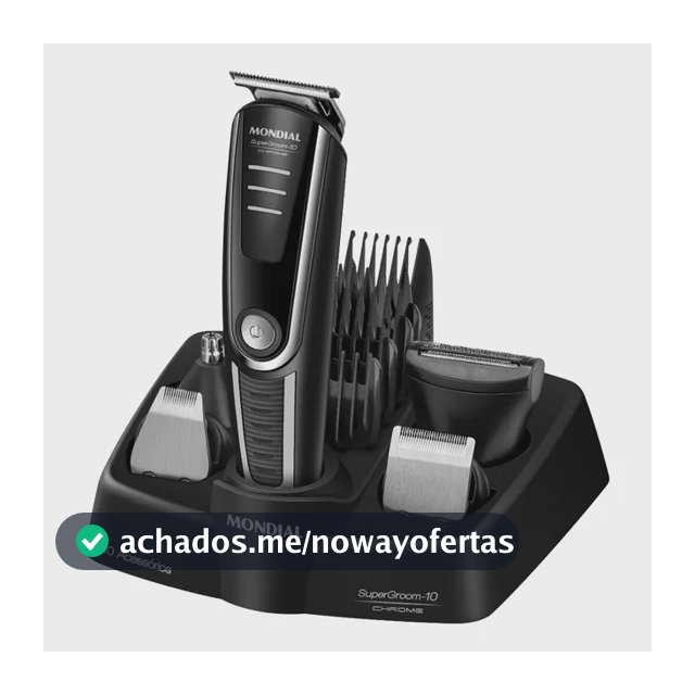 Aparador De Pelos Supergroom-10 Mondial Bivolt Bg-10