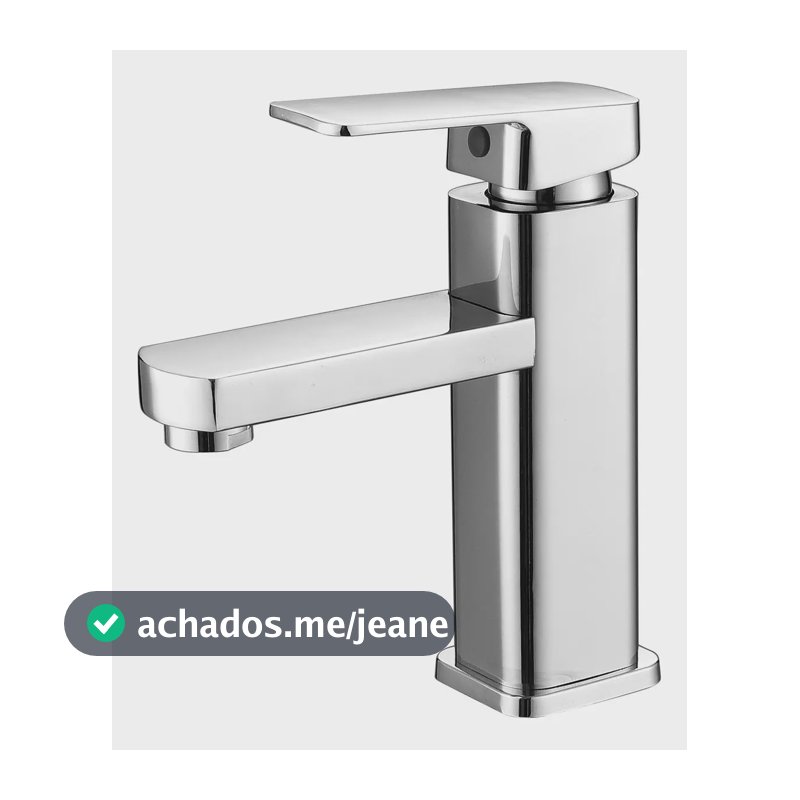Torneira Monocomando P/ Banheiro Absolut Baixa Cromada Acabamento Brilhante Cor Prateado