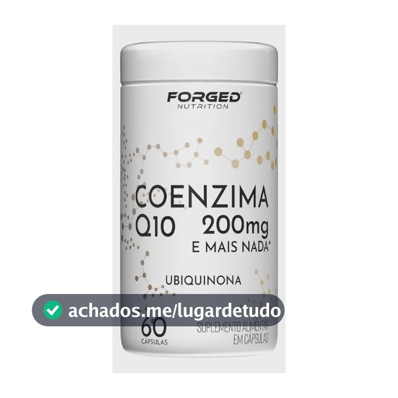 Coenzima Q10 200mg Pura Alta Concentração 60 Cápsulas - Forged Nutrition Sem Sabor
