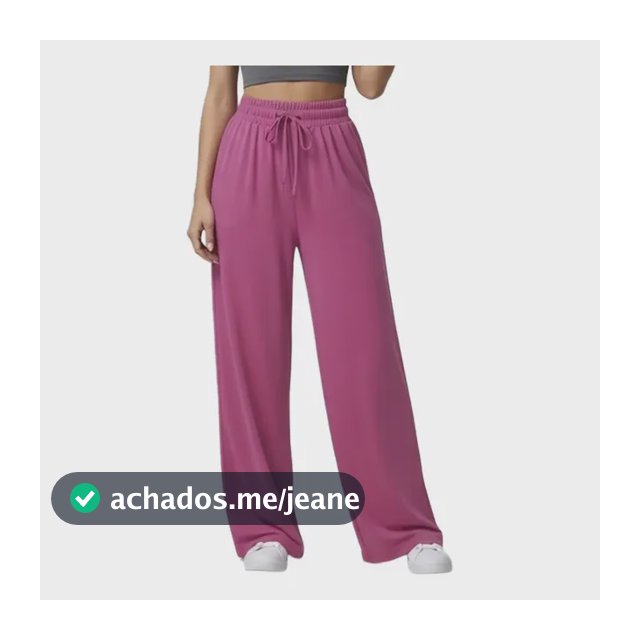 Calça Wide Leg Pantalona Sofisticada Casual Dia A Dia