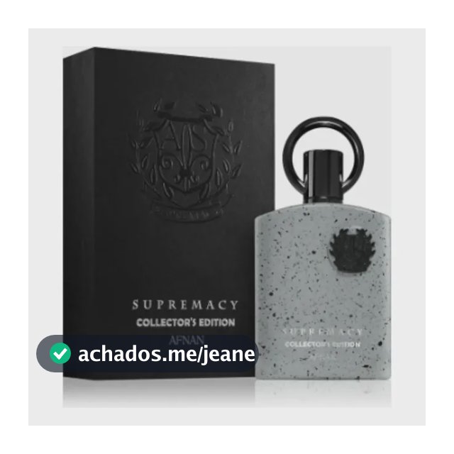 Supremacy Collector's Edition Afnan Perfume Árabe Eau De Parfum 100ml Masculino