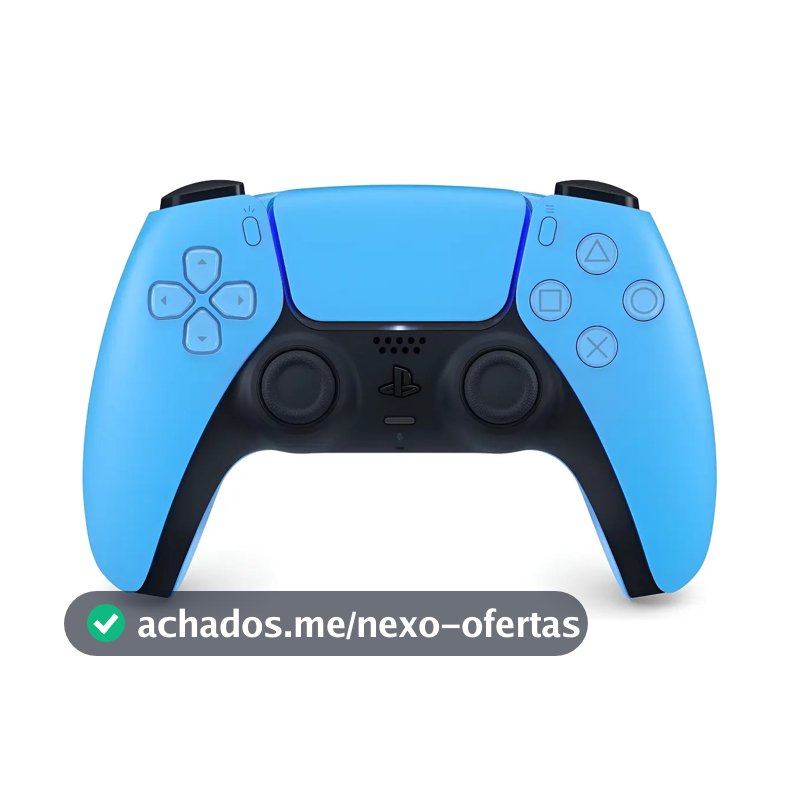 Controle DualSense Sem Fio PlayStation 5 Joystick Starlight Blue Sony CFI-ZCT1W