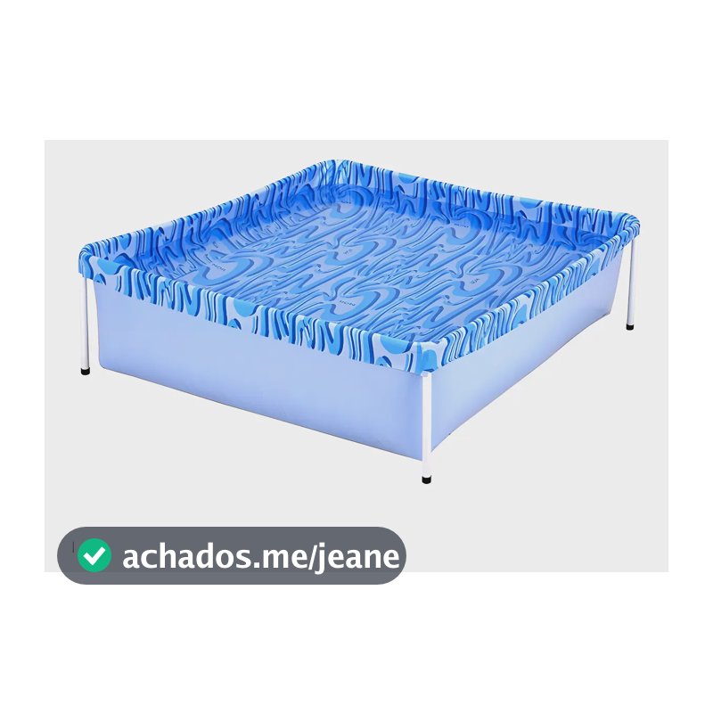 Piscina Infantil Quadrada Estrutural Pvc 400 Litros - Mor