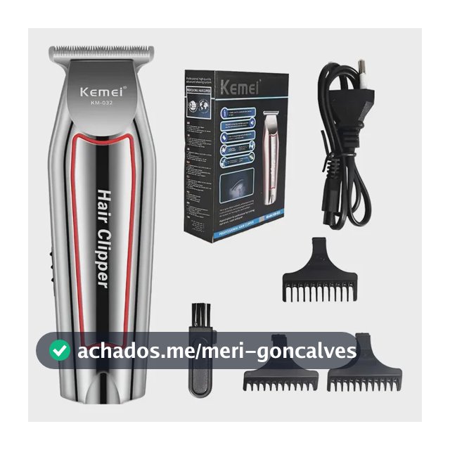Máquina Acabamento Kemei KM-032 Barba Cabelo Bivolt