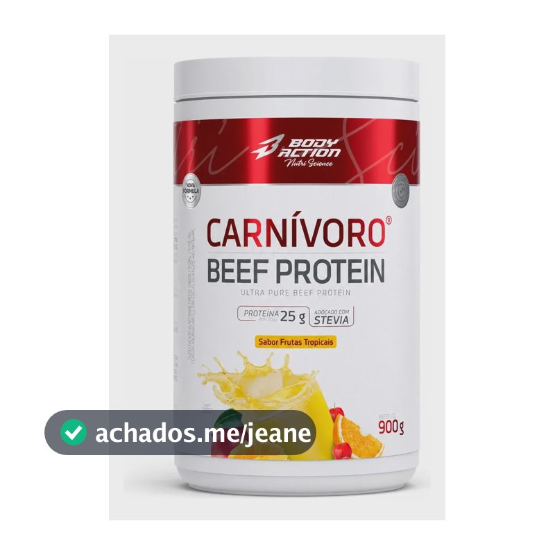 Carnivoro Beef Protein Bodyaction 900g Frutas Tropicais