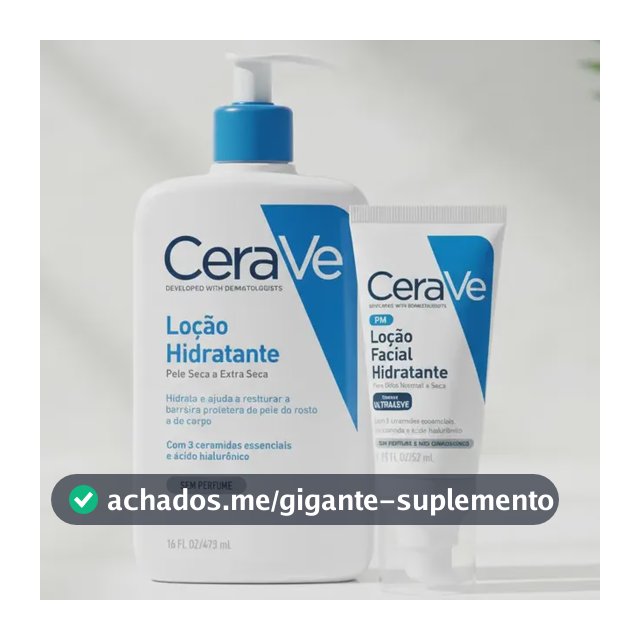 Cerave Loção Hidratante Ácido Hialurônico 473ml Fluido Kit