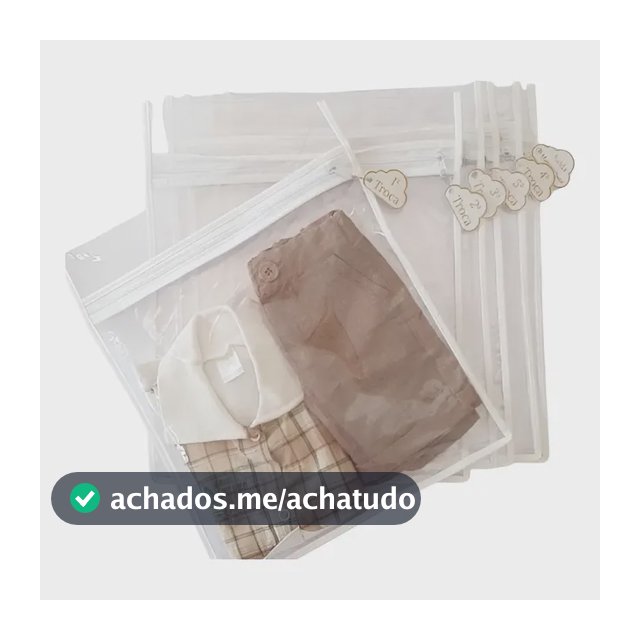 6 Saquinhos Organizador Mala Maternidade Bebe Com Tag Trocas