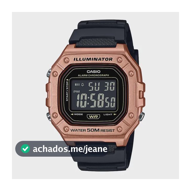 Relógio Casio Masculino Digital Quadrado W-218hm-5bvdf