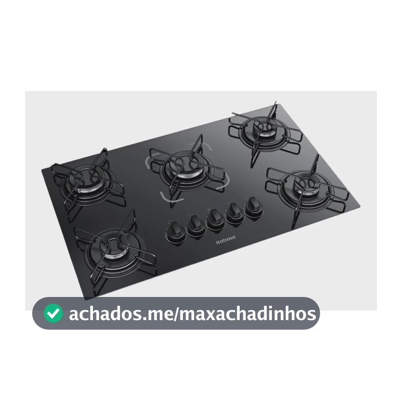 Cooktop Fogão Itatiaia Essencial 5 Bocas Bivolt Preto Preto 127/220v