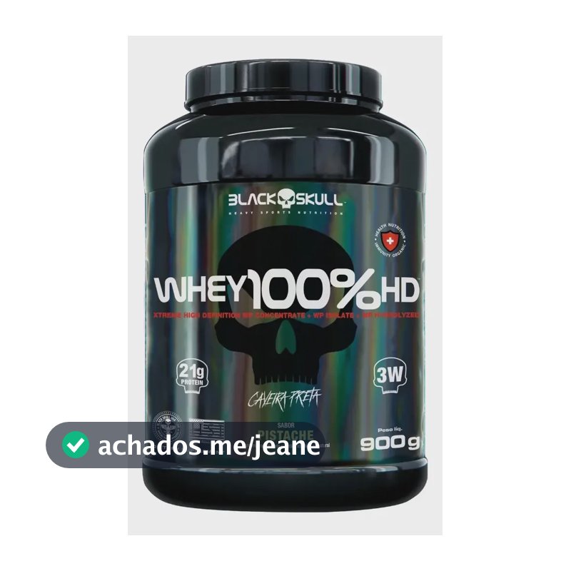 Whey 100% Hd (wpc, Wpi, Wph) 900g - Pistache - Black Skull