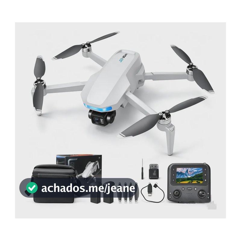 Drone S-x1 Profissional Câmera4k Gps Gimbal 3eixos 2baterias Branco